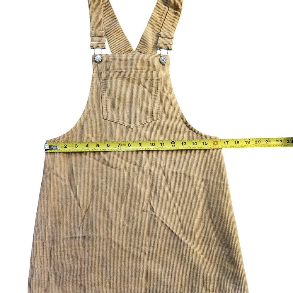 Forever 21 Corduroy‎ Overall Mini Skirt Women's Size S Tan